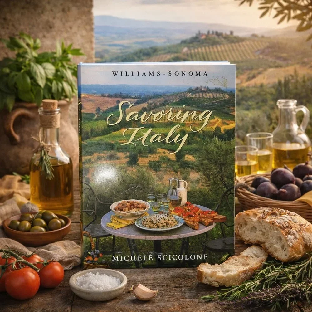 Williams Sonoma Savoring Italy Michele Scicolone Cookbook Mediterranean Italian